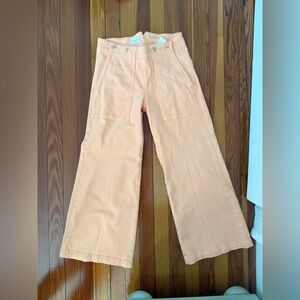 Anthropologie Orange Wide leg jeans 26
